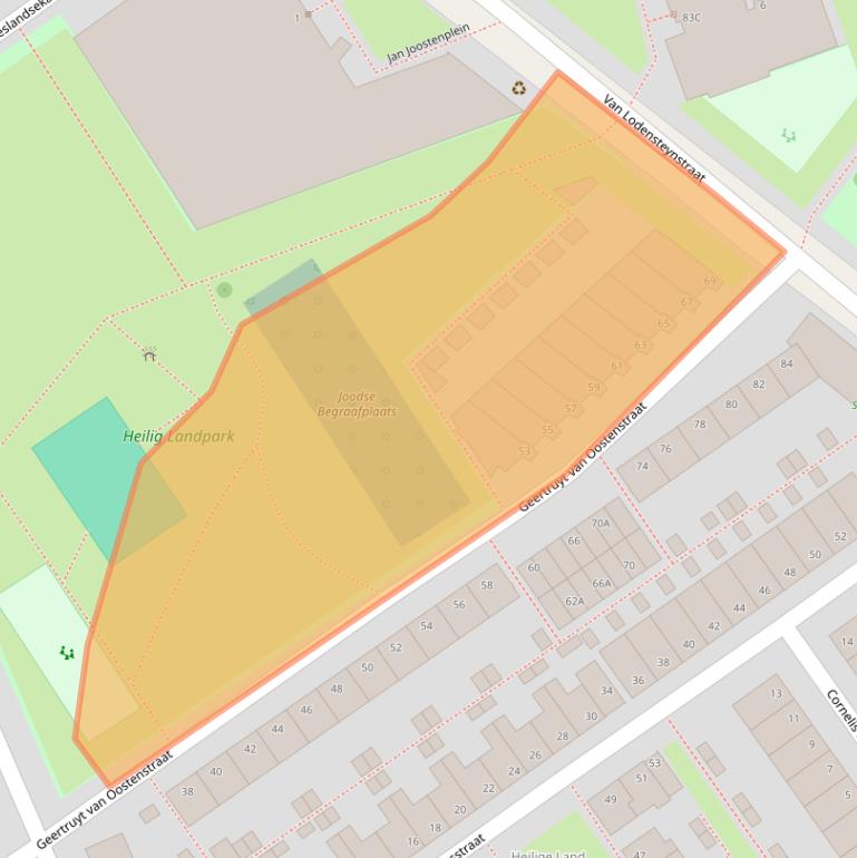 Kaart van postcodegebied 2612RP.