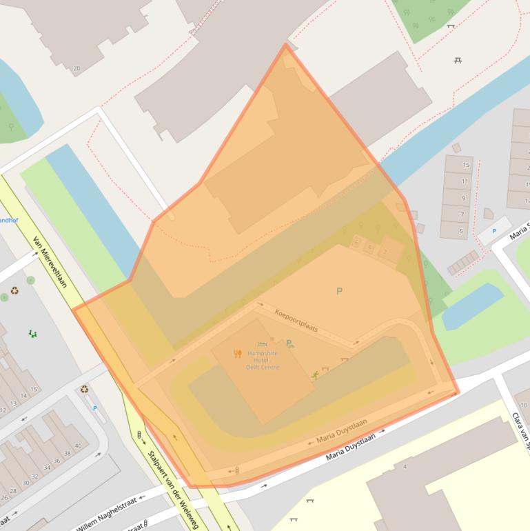 Kaart van postcodegebied 2612RR.