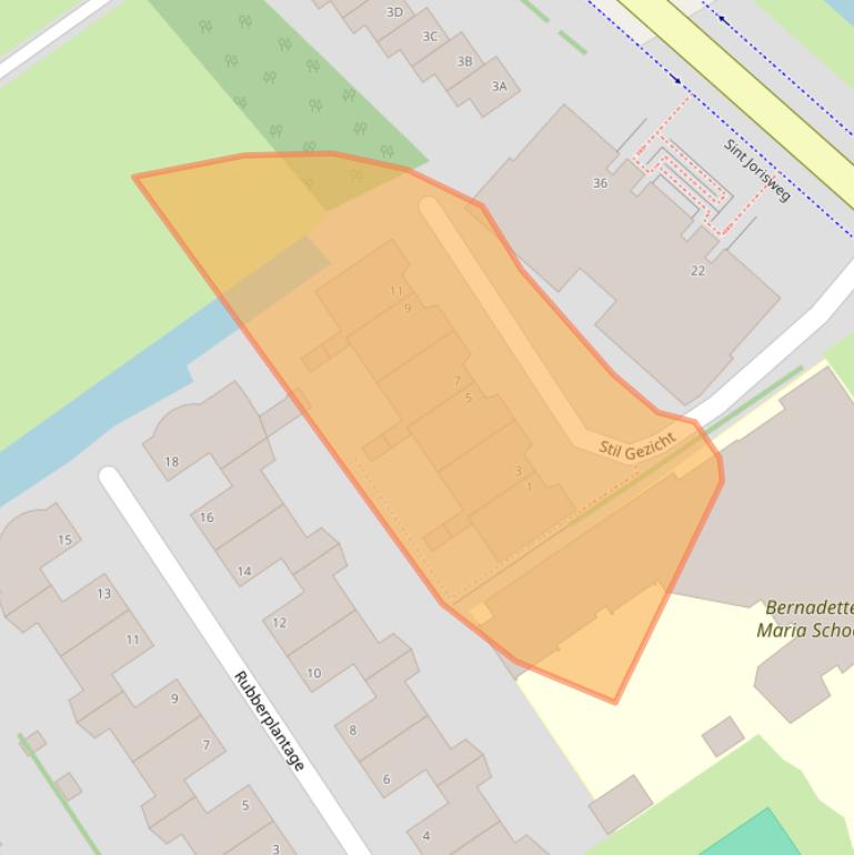 Kaart van postcodegebied 2612RV.