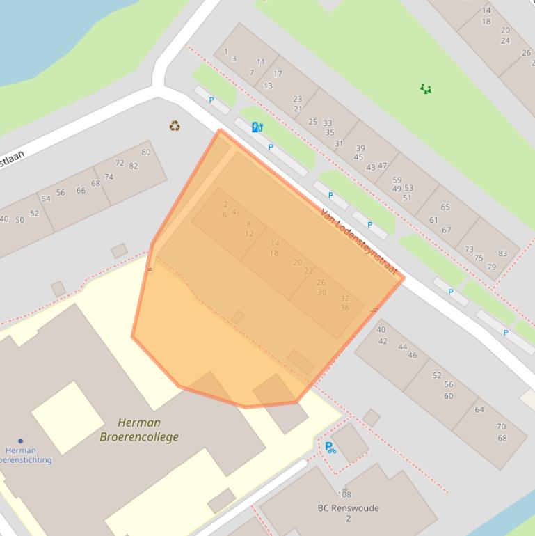 Kaart van postcodegebied 2612SE.