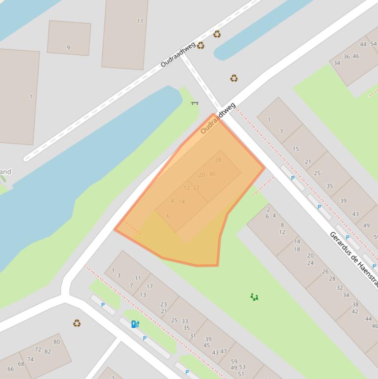 Kaart van postcodegebied 2612SM.