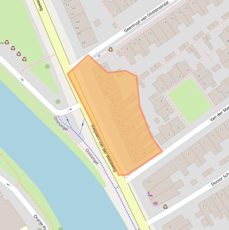 Kaart van postcodegebied 2612SW.