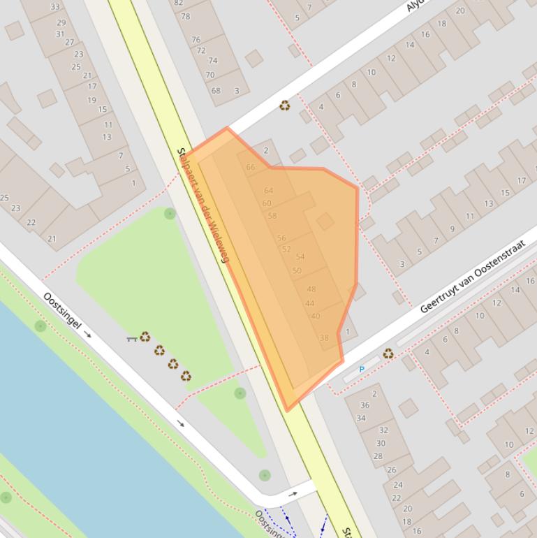 Kaart van postcodegebied 2612SX.