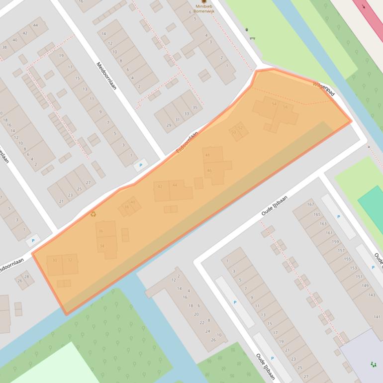 Kaart van postcodegebied 2612TE.