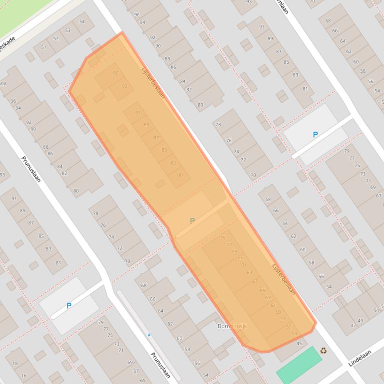 Kaart van postcodegebied 2612TX.