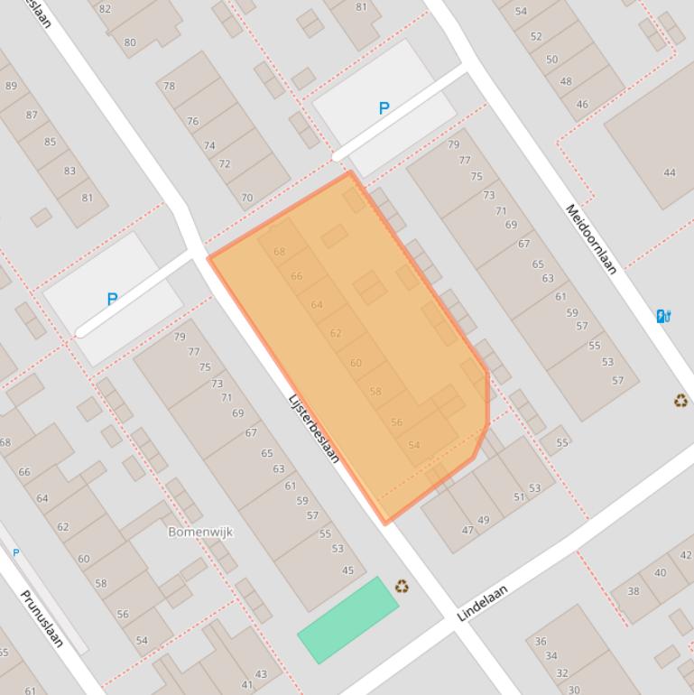 Kaart van postcodegebied 2612VA.