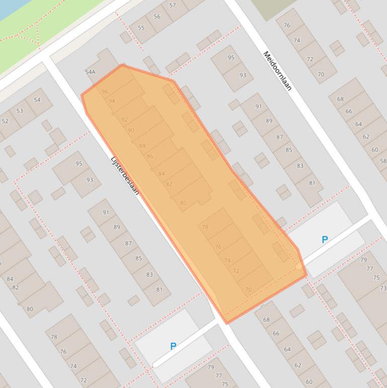 Kaart van postcodegebied 2612VB.