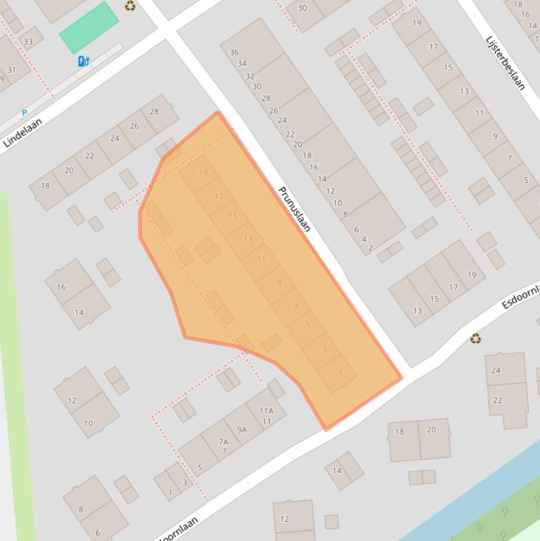 Kaart van postcodegebied 2612VL.