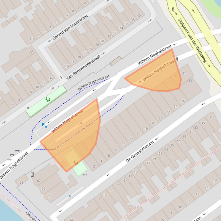 Kaart van postcodegebied 2612XD.