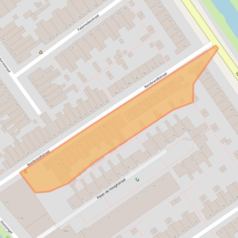 Kaart van postcodegebied 2612XL.