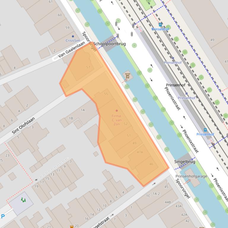 Kaart van postcodegebied 2613BH.