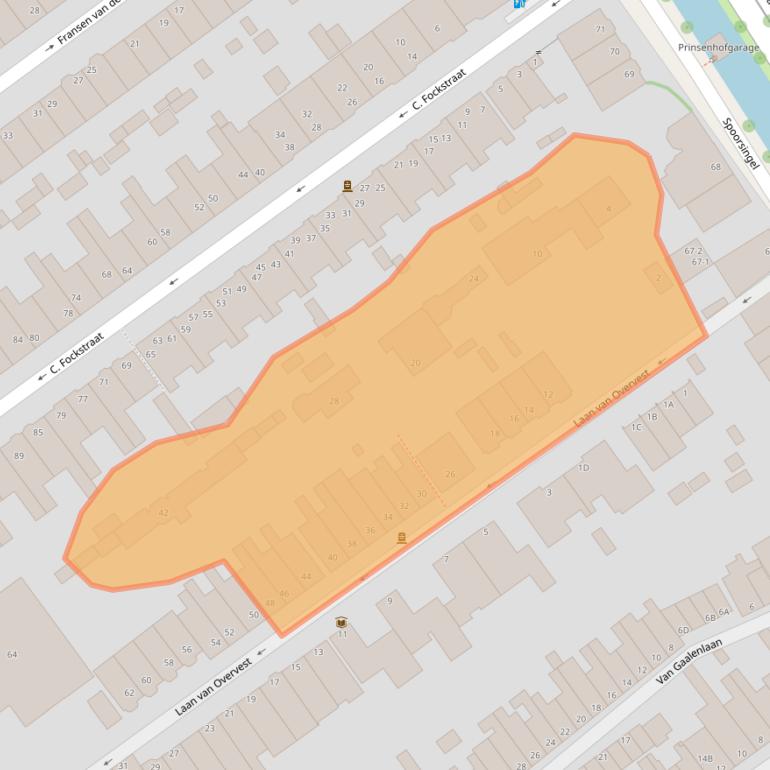 Kaart van postcodegebied 2613DM.