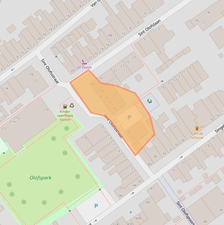 Kaart van postcodegebied 2613EL.