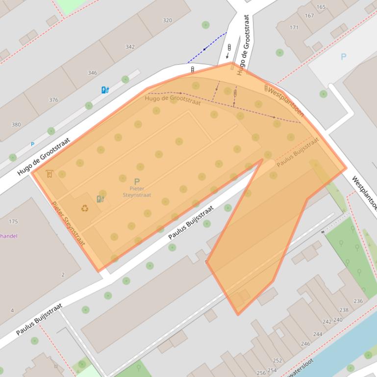 Kaart van postcodegebied 2613HL.