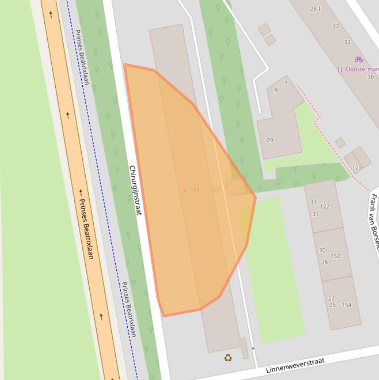 Kaart van postcodegebied 2613ME.