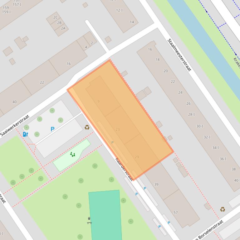 Kaart van postcodegebied 2613MN.