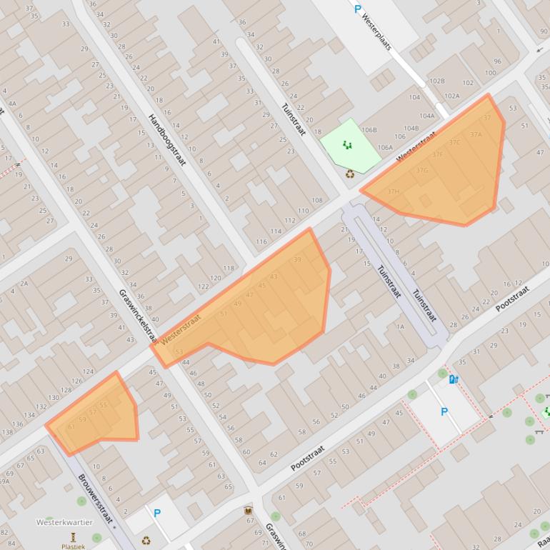 Kaart van postcodegebied 2613RE.