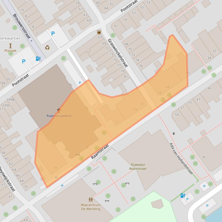 Kaart van postcodegebied 2613SE.