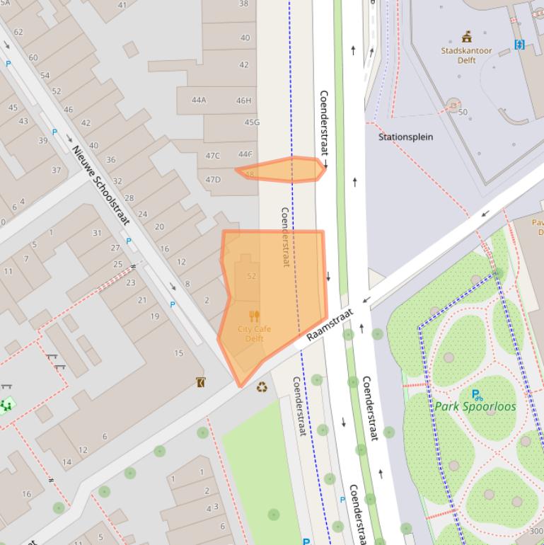 Kaart van postcodegebied 2613SP.