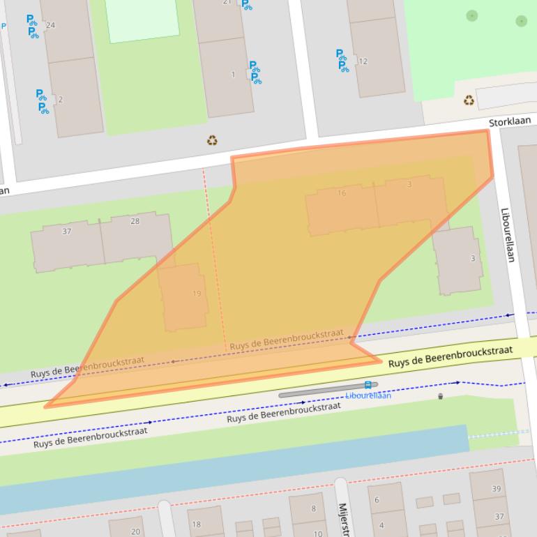 Kaart van postcodegebied 2613XS.