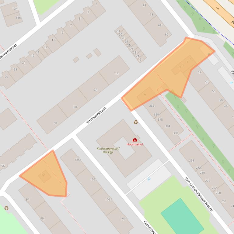 Kaart van postcodegebied 2614AP.