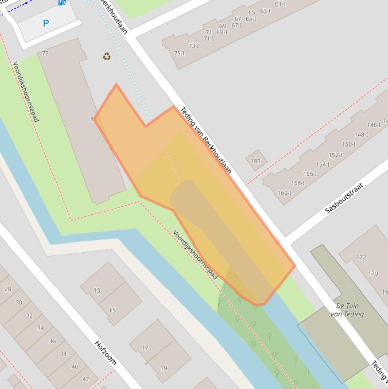 Kaart van postcodegebied 2614CG.