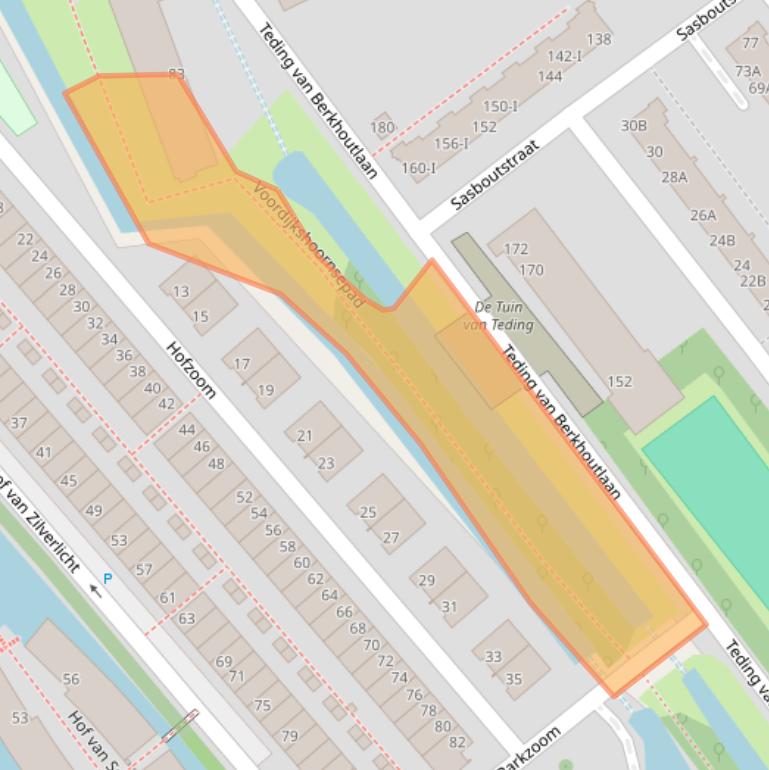 Kaart van postcodegebied 2614CH.
