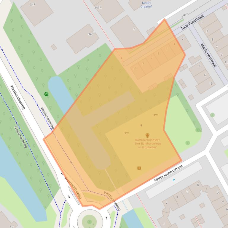 Kaart van postcodegebied 2614HL.