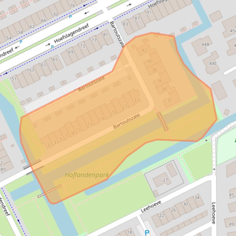 Kaart van postcodegebied 2614MK.
