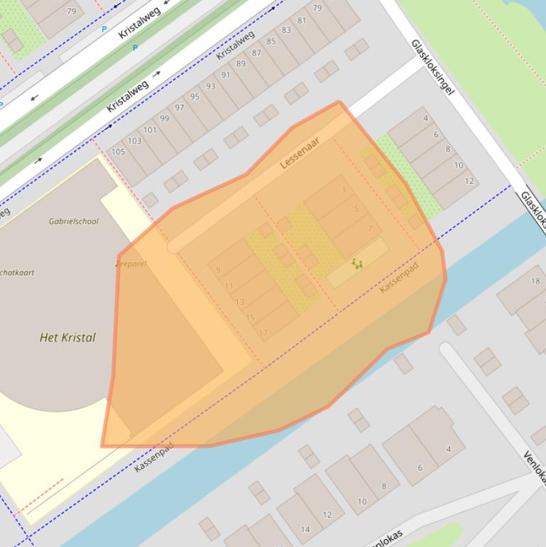 Kaart van postcodegebied 2614SE.