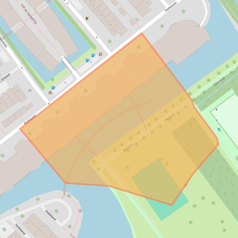 Kaart van postcodegebied 2614TD.