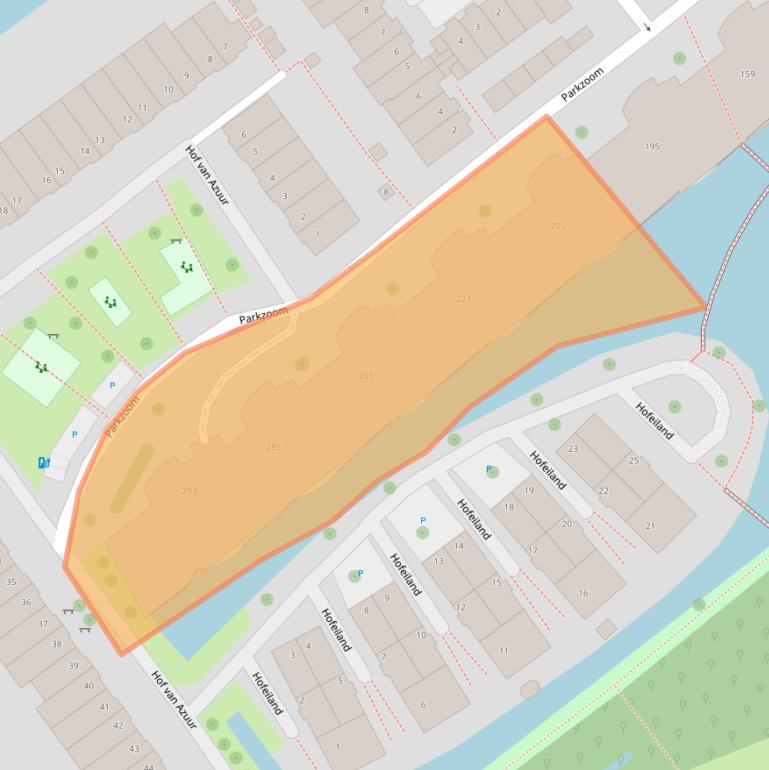 Kaart van postcodegebied 2614TE.