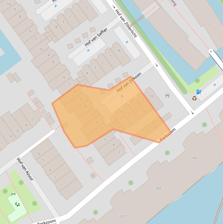 Kaart van postcodegebied 2614TH.