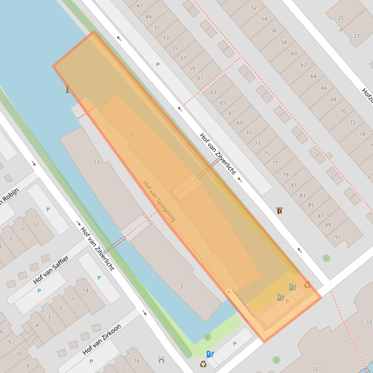Kaart van postcodegebied 2614VB.