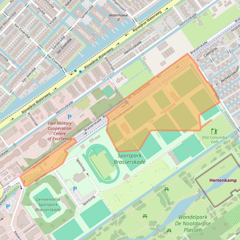 Kaart van postcodegebied 2616LA.