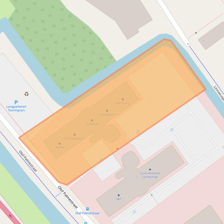 Kaart van postcodegebied 2616LS.