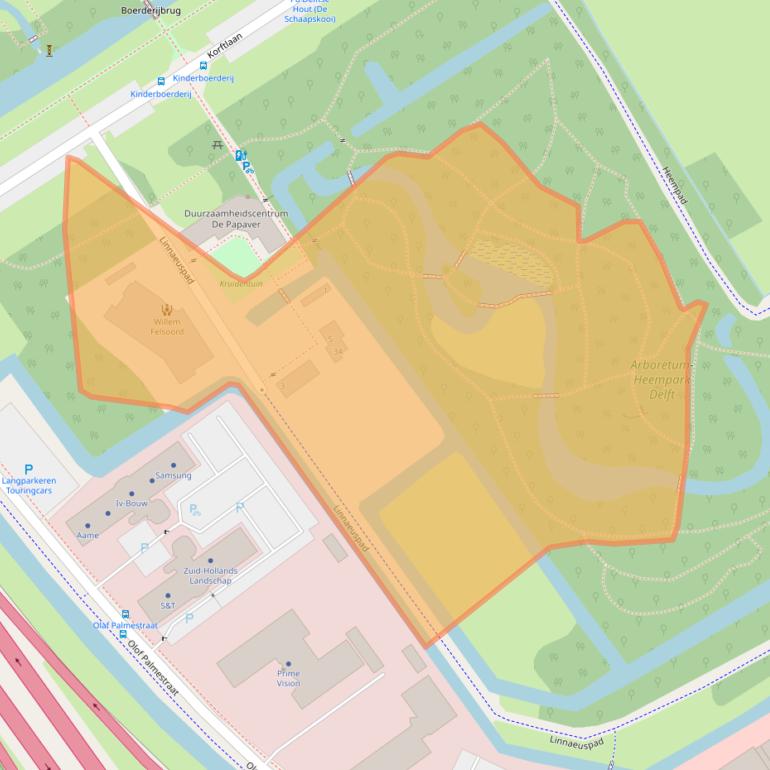 Kaart van postcodegebied 2616LT.