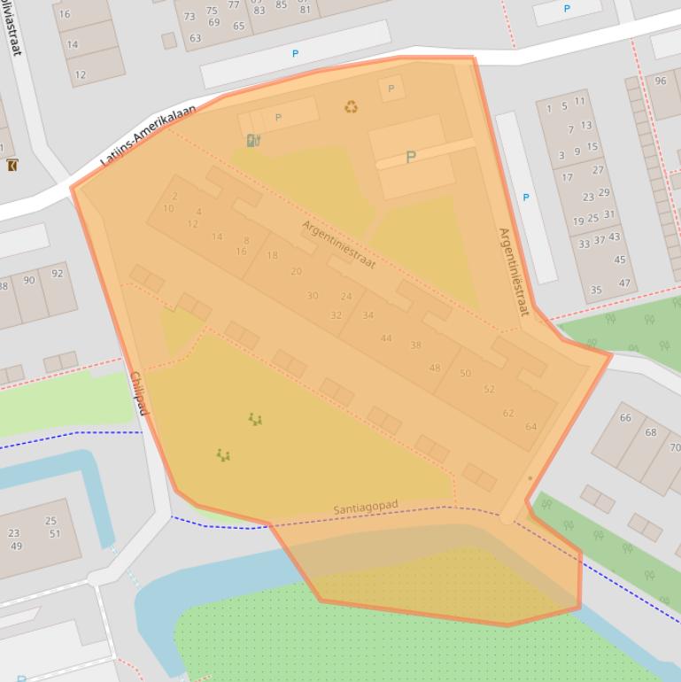 Kaart van postcodegebied 2622AV.