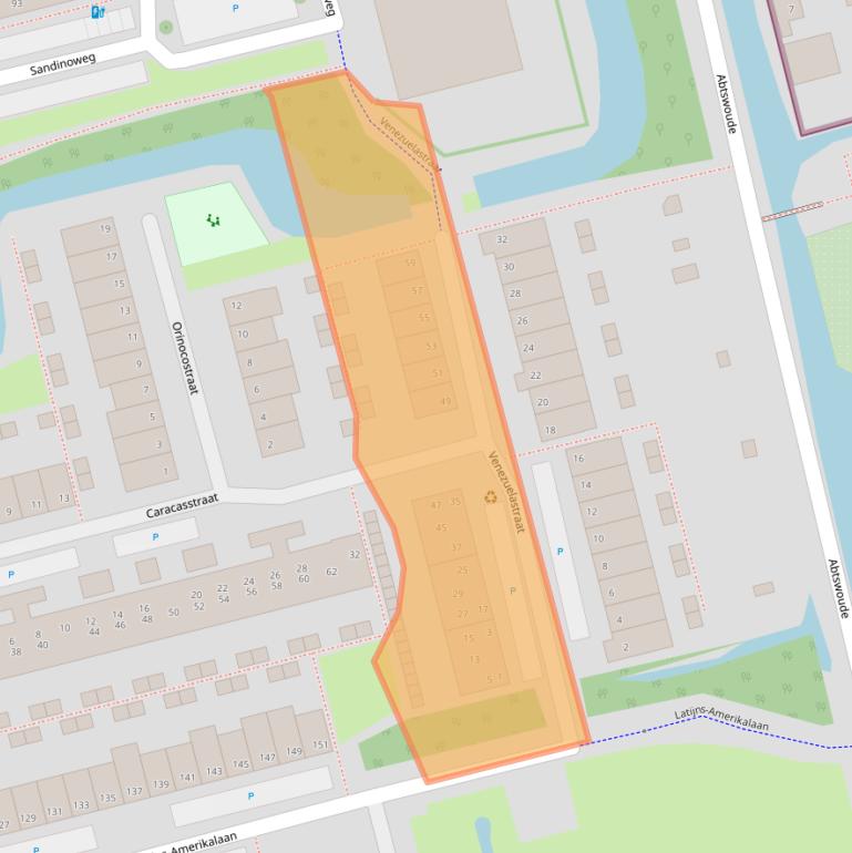 Kaart van postcodegebied 2622BP.