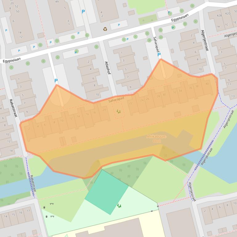 Kaart van postcodegebied 2622CD.