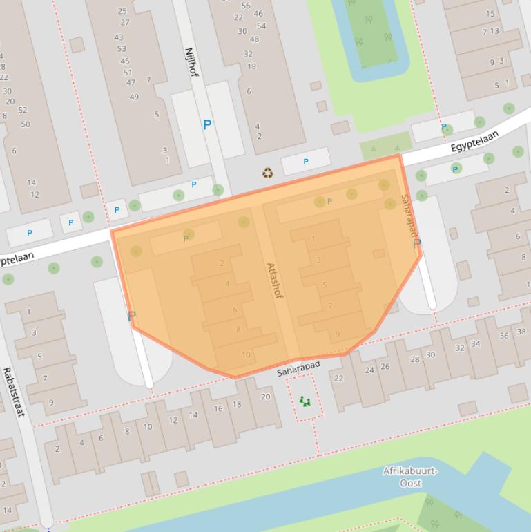 Kaart van postcodegebied 2622CE.