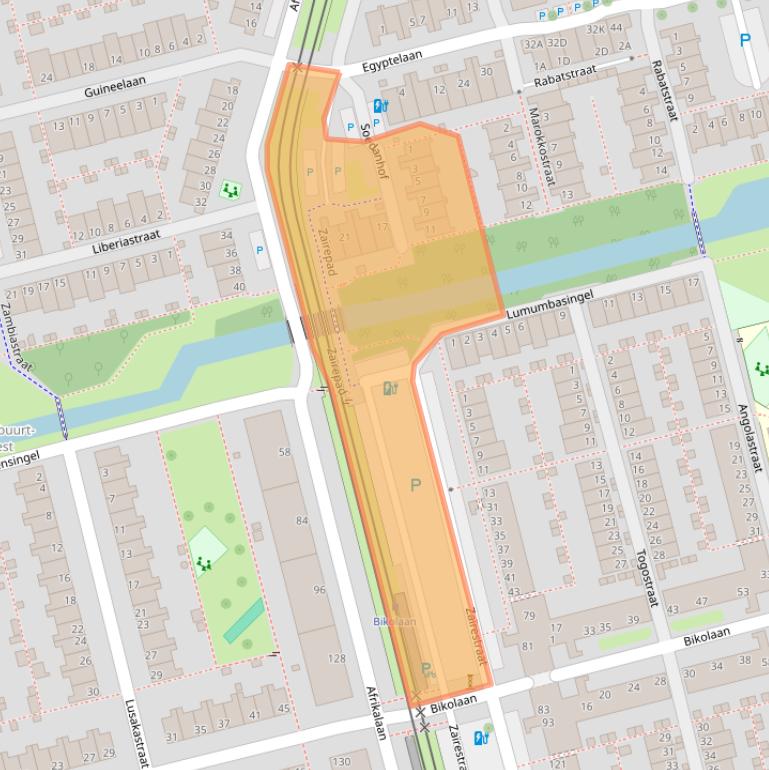 Kaart van postcodegebied 2622CJ.