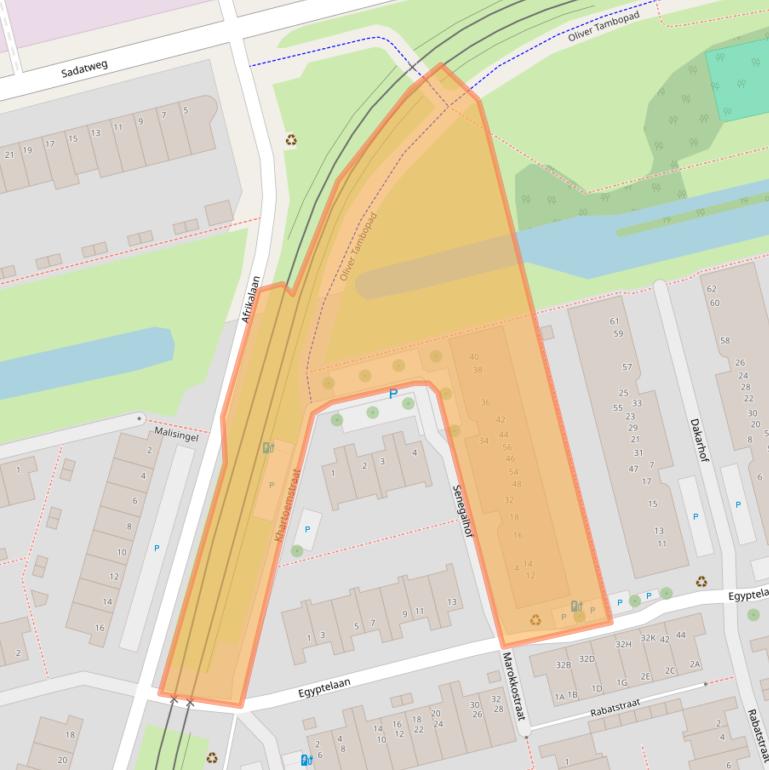 Kaart van postcodegebied 2622CN.