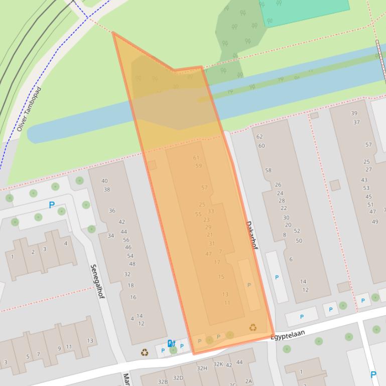 Kaart van postcodegebied 2622CP.