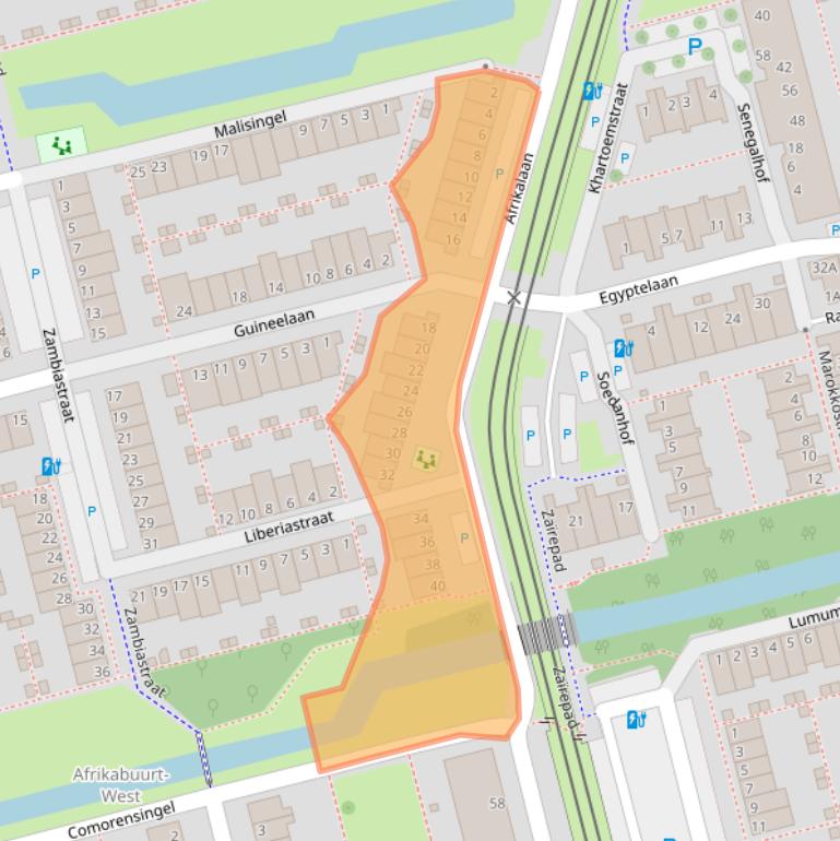 Kaart van postcodegebied 2622DH.