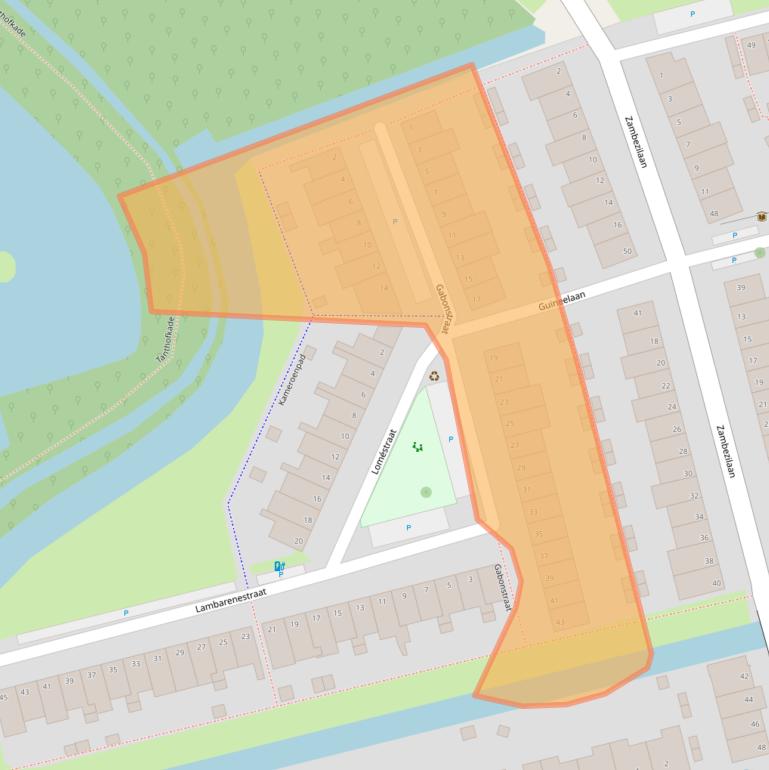 Kaart van postcodegebied 2622DL.