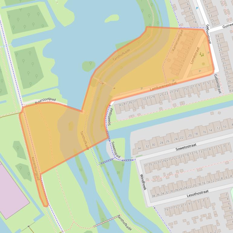 Kaart van postcodegebied 2622DM.