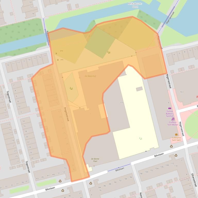 Kaart van postcodegebied 2622EA.