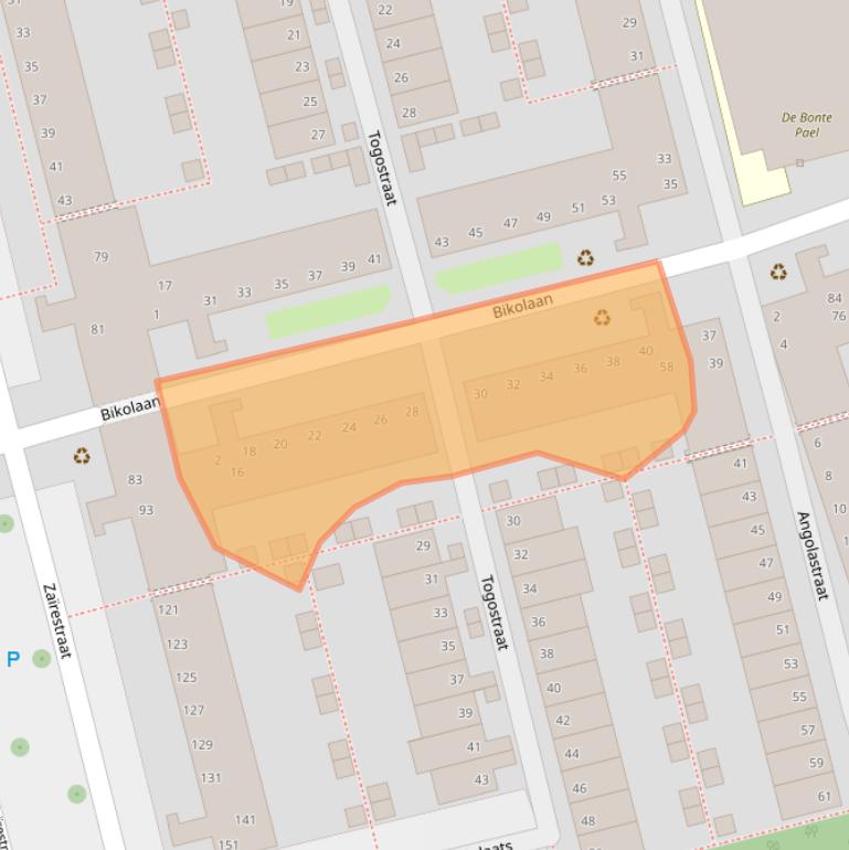 Kaart van postcodegebied 2622EJ.