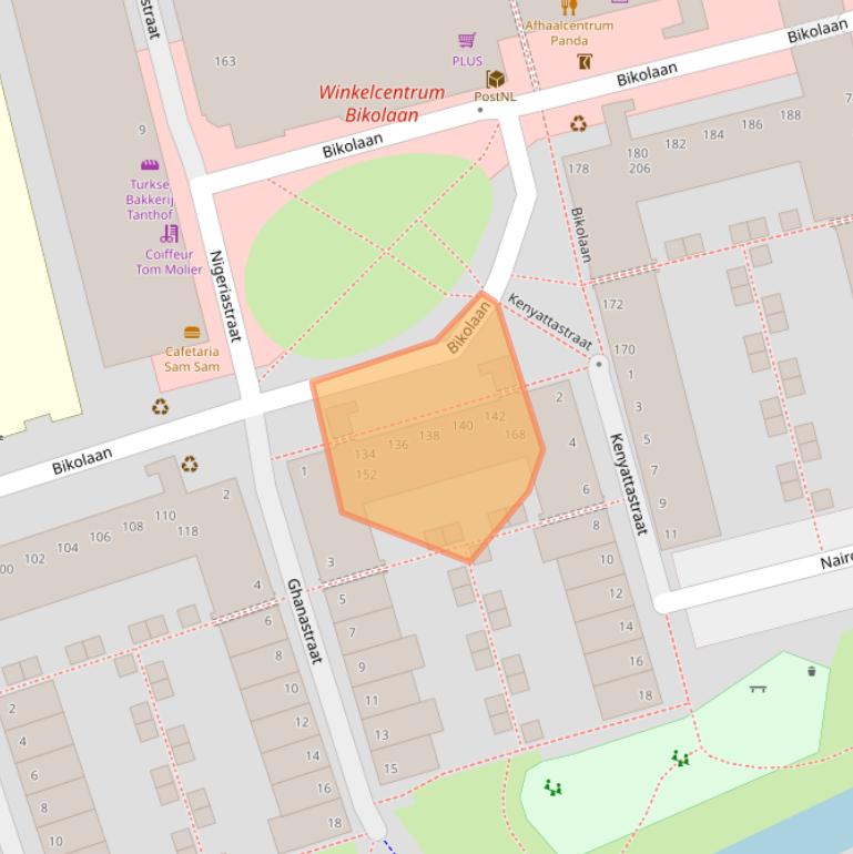 Kaart van postcodegebied 2622EM.